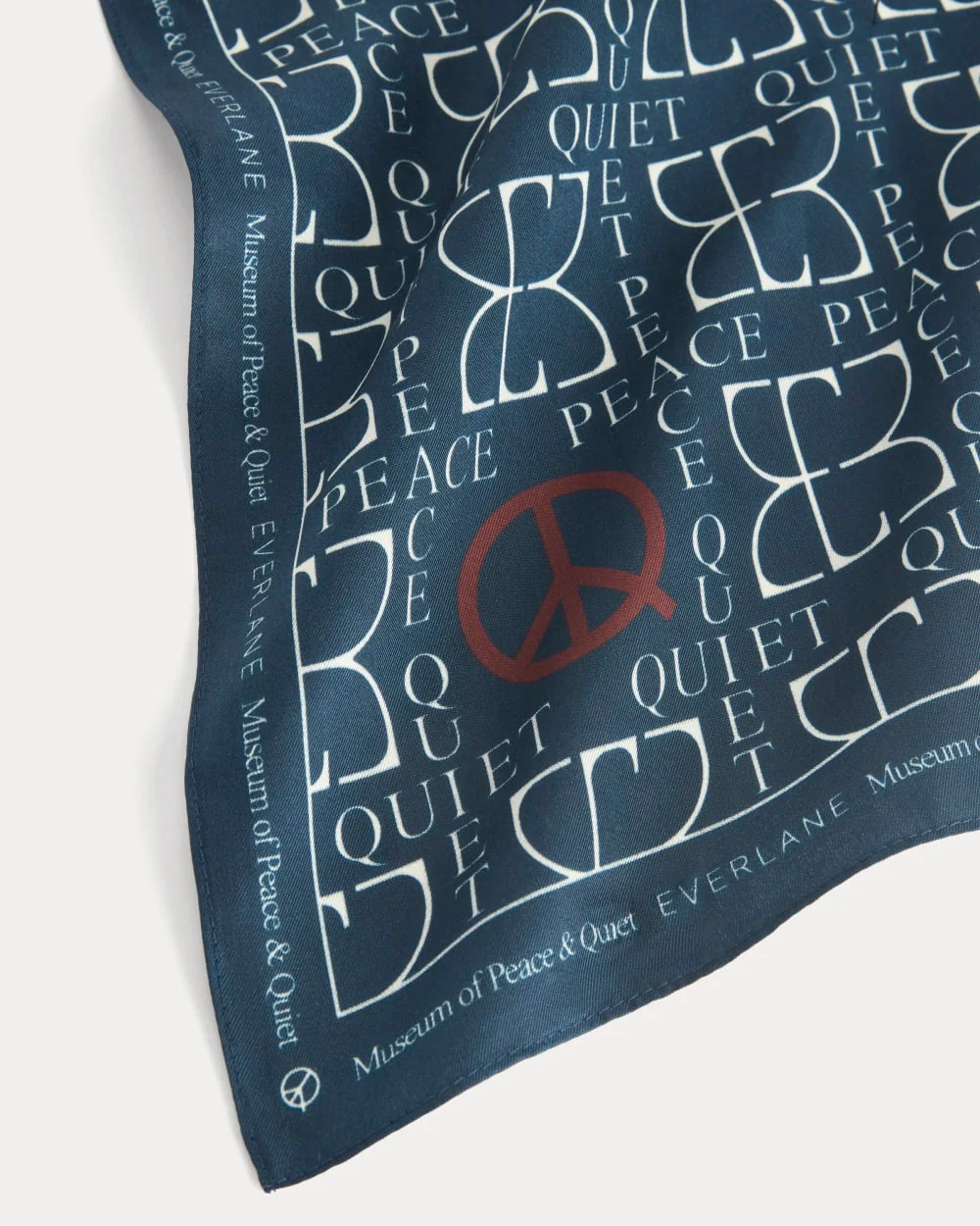 Everlane x Peace & Quiet Silk Bandana | Navy - Image 3