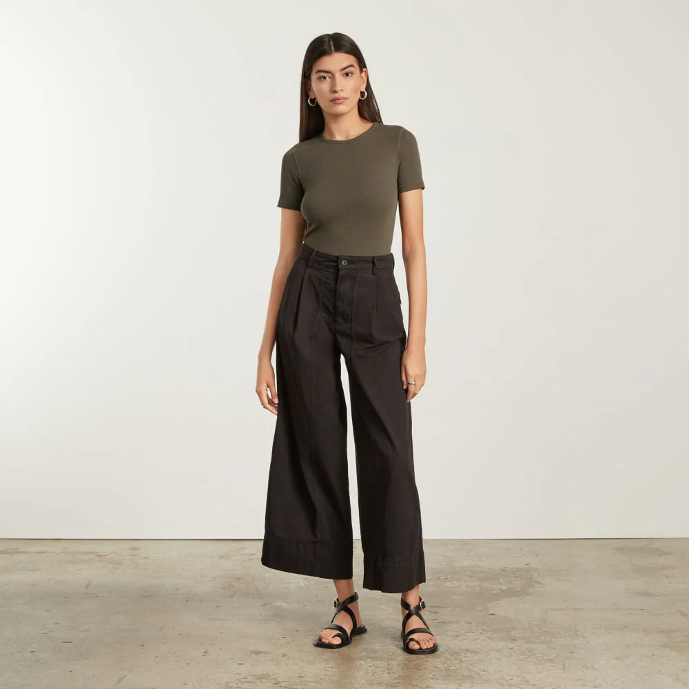 The Pima Micro-Rib Crew Tee | Beech - Image 4