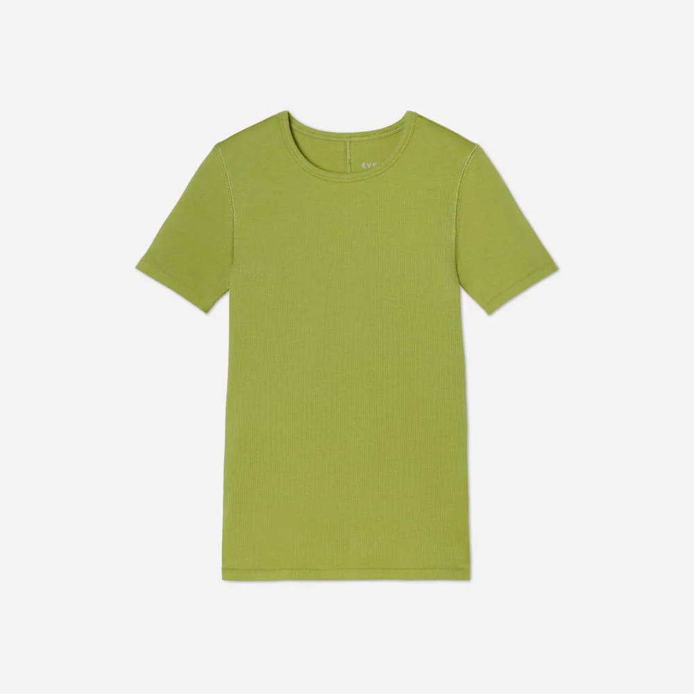 The Pima Micro-Rib Crew Tee | Pepper