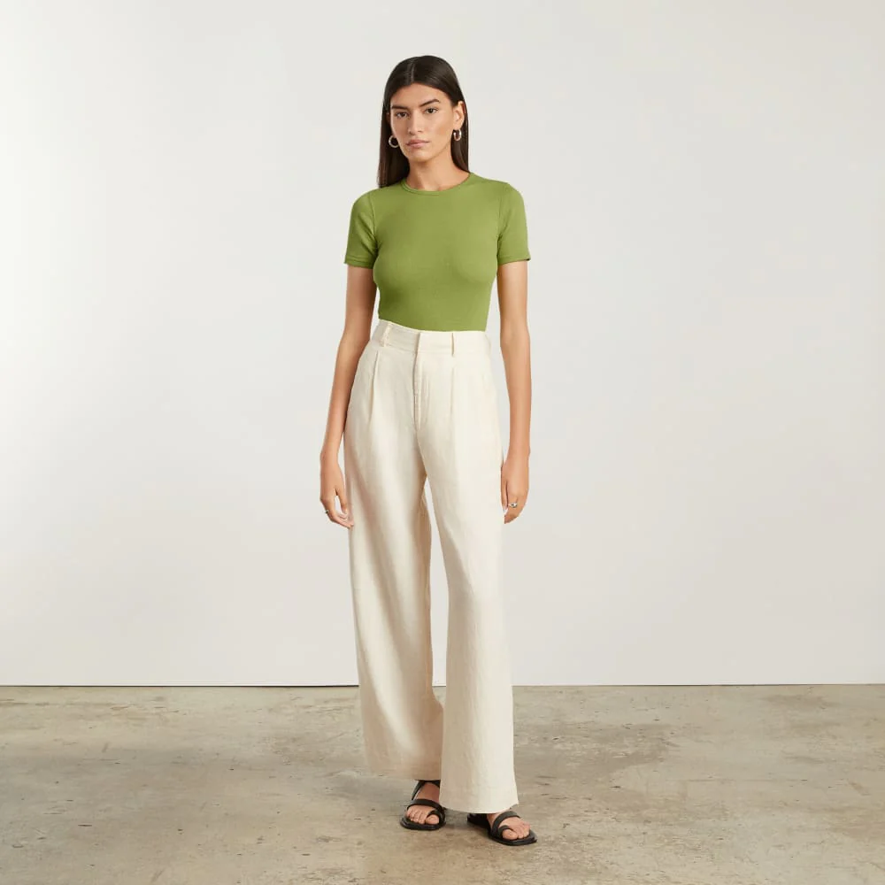 The Pima Micro-Rib Crew Tee | Pepper - Image 4