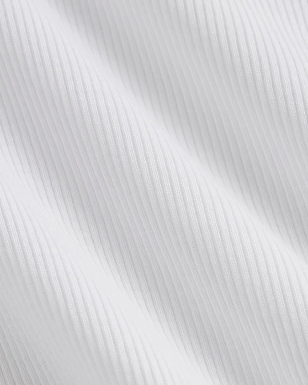 The Luxe Rib Long-Sleeve Scoop-Neck Tee | White - Image 5