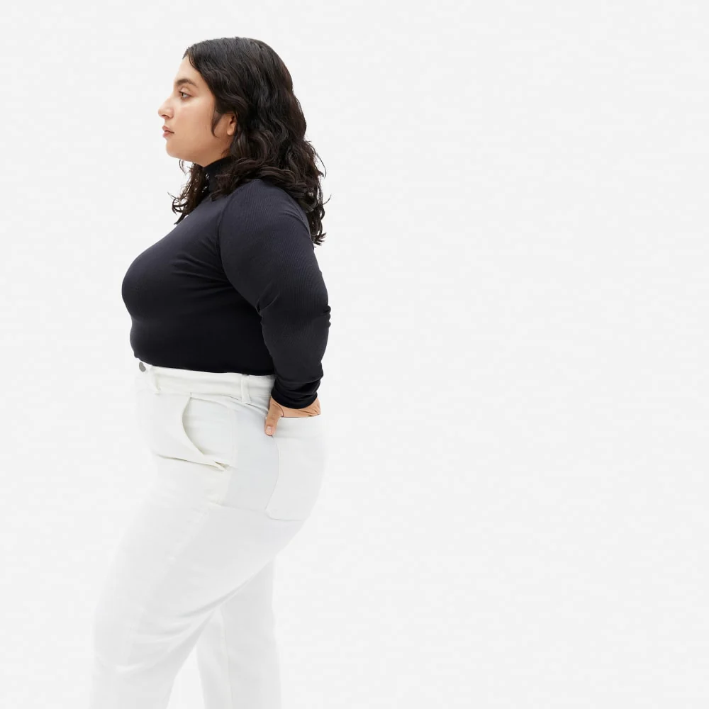 The Luxe Micro-Rib Turtleneck | Black - Image 5