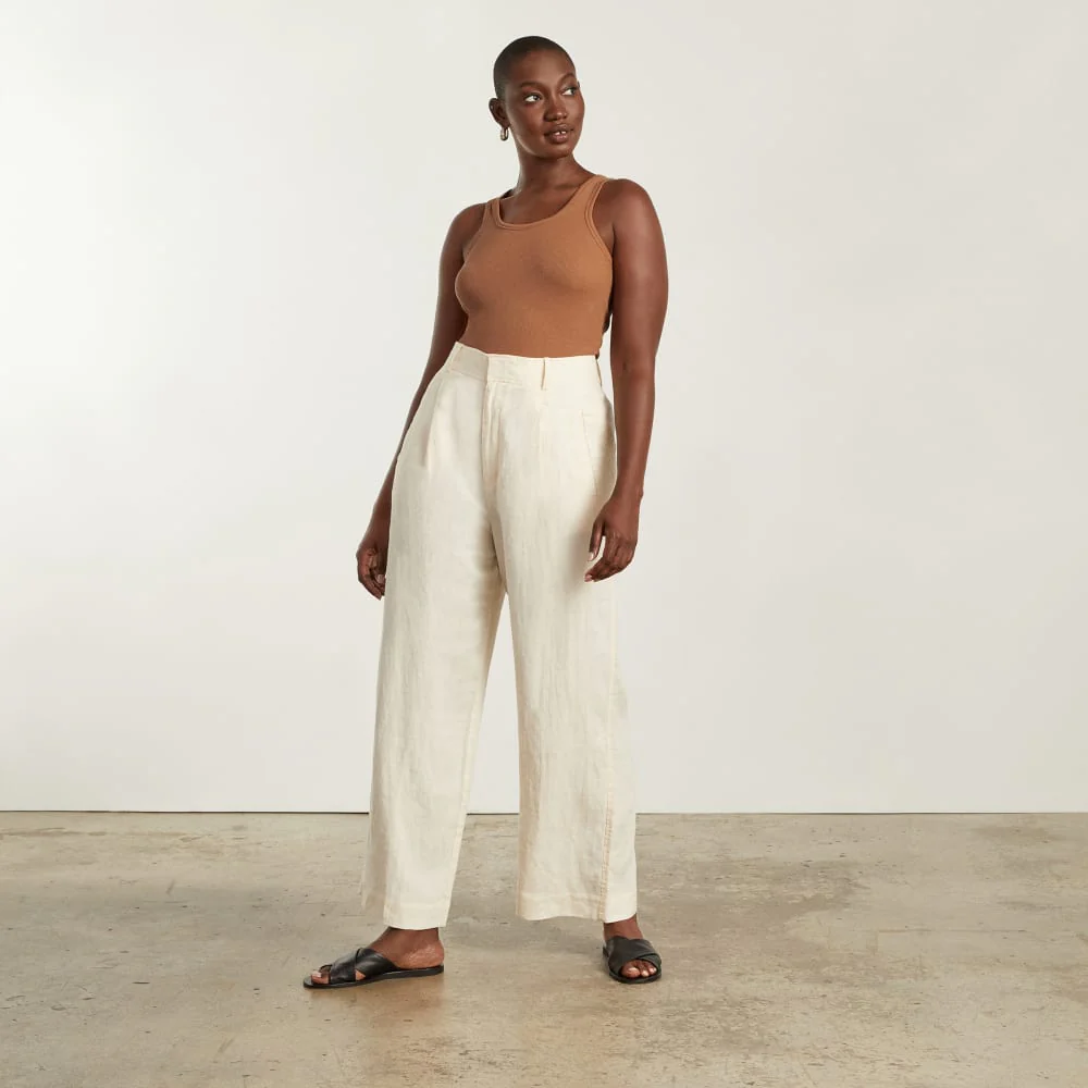 The Pima Micro-Rib U-neck Tank | Tawny Brown - Image 5