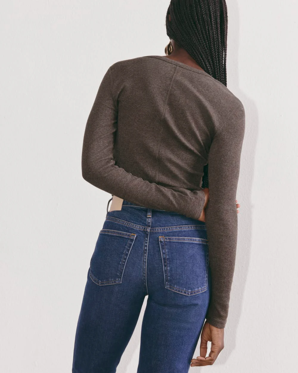 The Luxe Rib Henley | Heathered Fatigue - Image 6