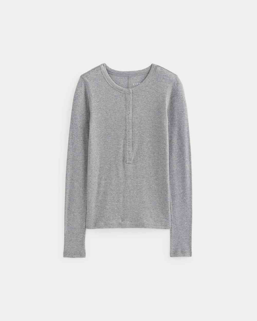 The Luxe Rib Henley |  Heathered Grey - Image 2