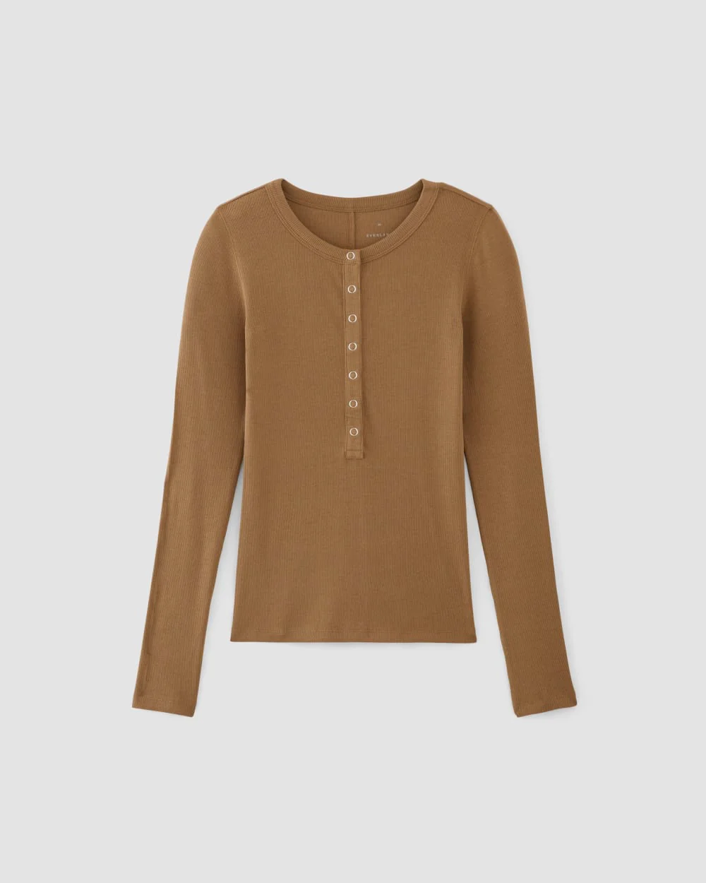 The Luxe Rib Henley | Toasted Coconut - Image 2