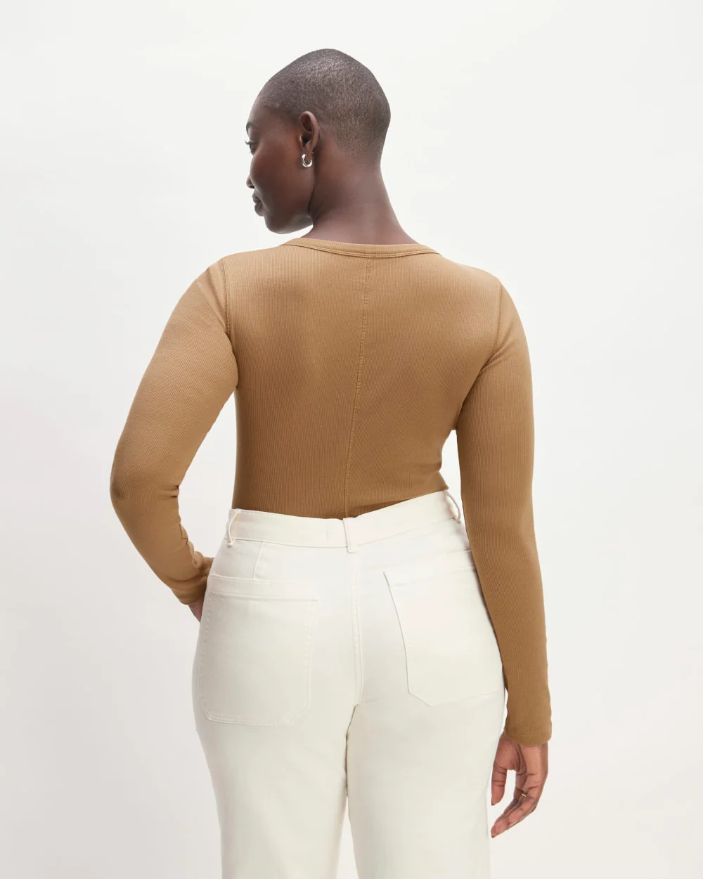 The Luxe Rib Henley | Toasted Coconut - Image 4