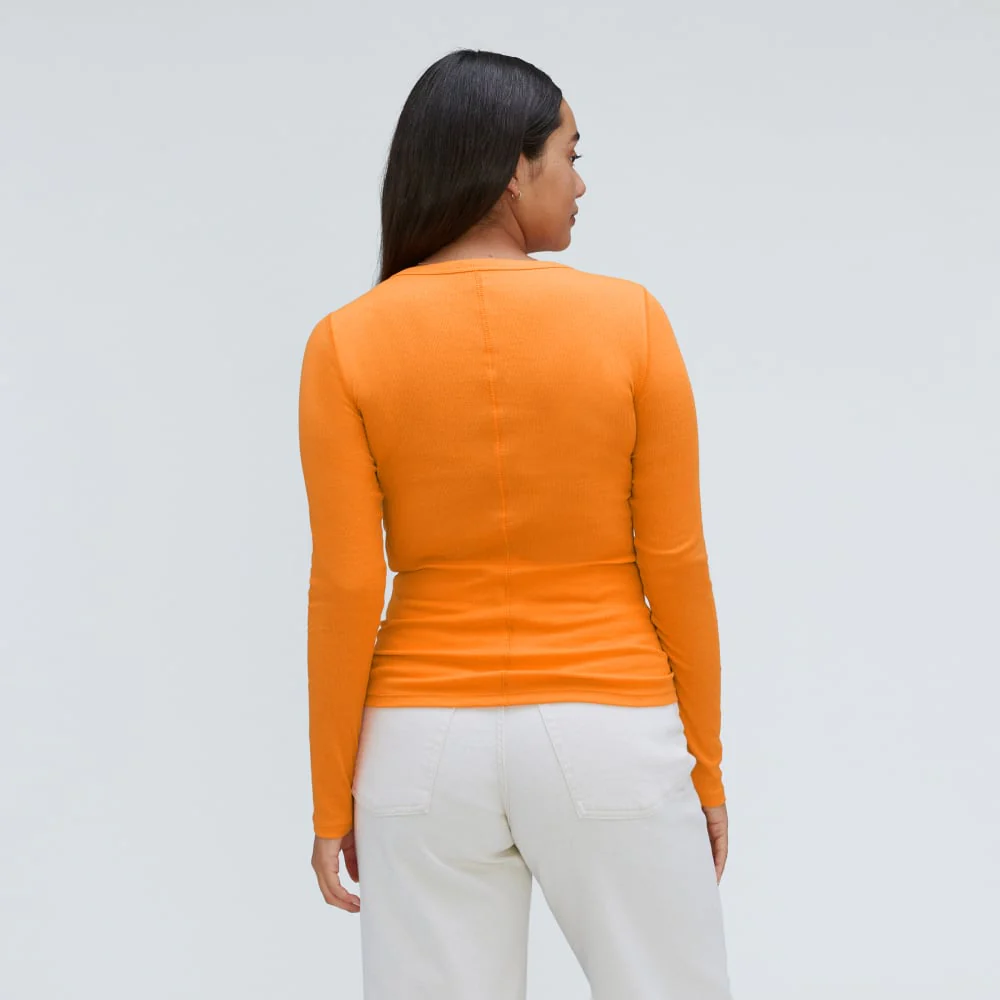 The Luxe Rib Henley | Turmeric - Image 3