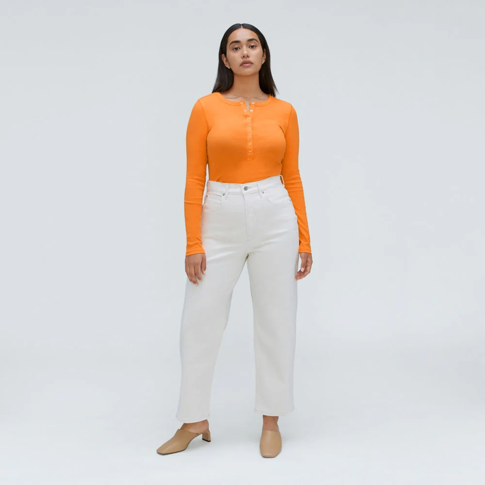 The Luxe Rib Henley | Turmeric - Image 5