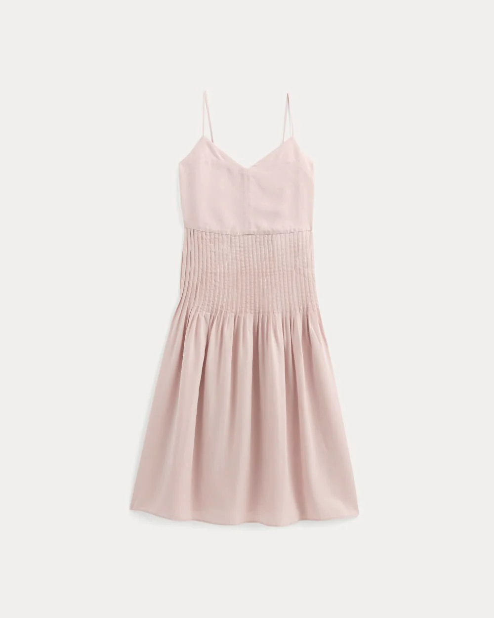 The Pleated Slip Dress in Butterlite | Soft Rose - Image 2