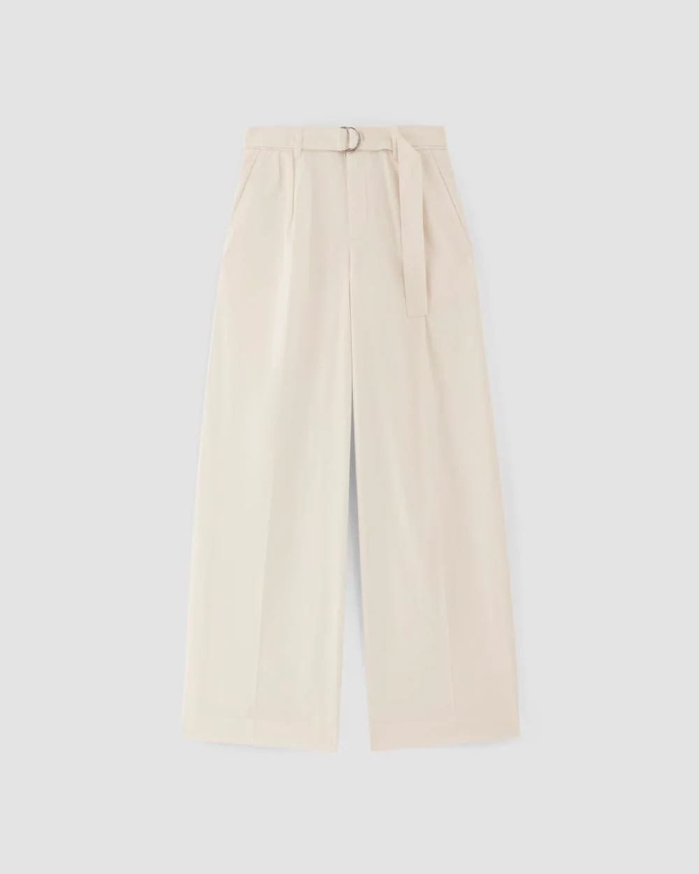 The Pleated Wide-Leg Chino | Bone - Image 2