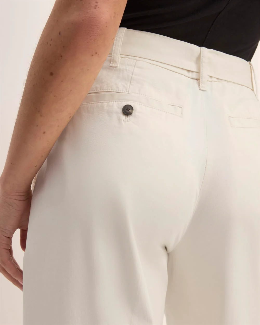 The Pleated Wide-Leg Chino | Bone - Image 5