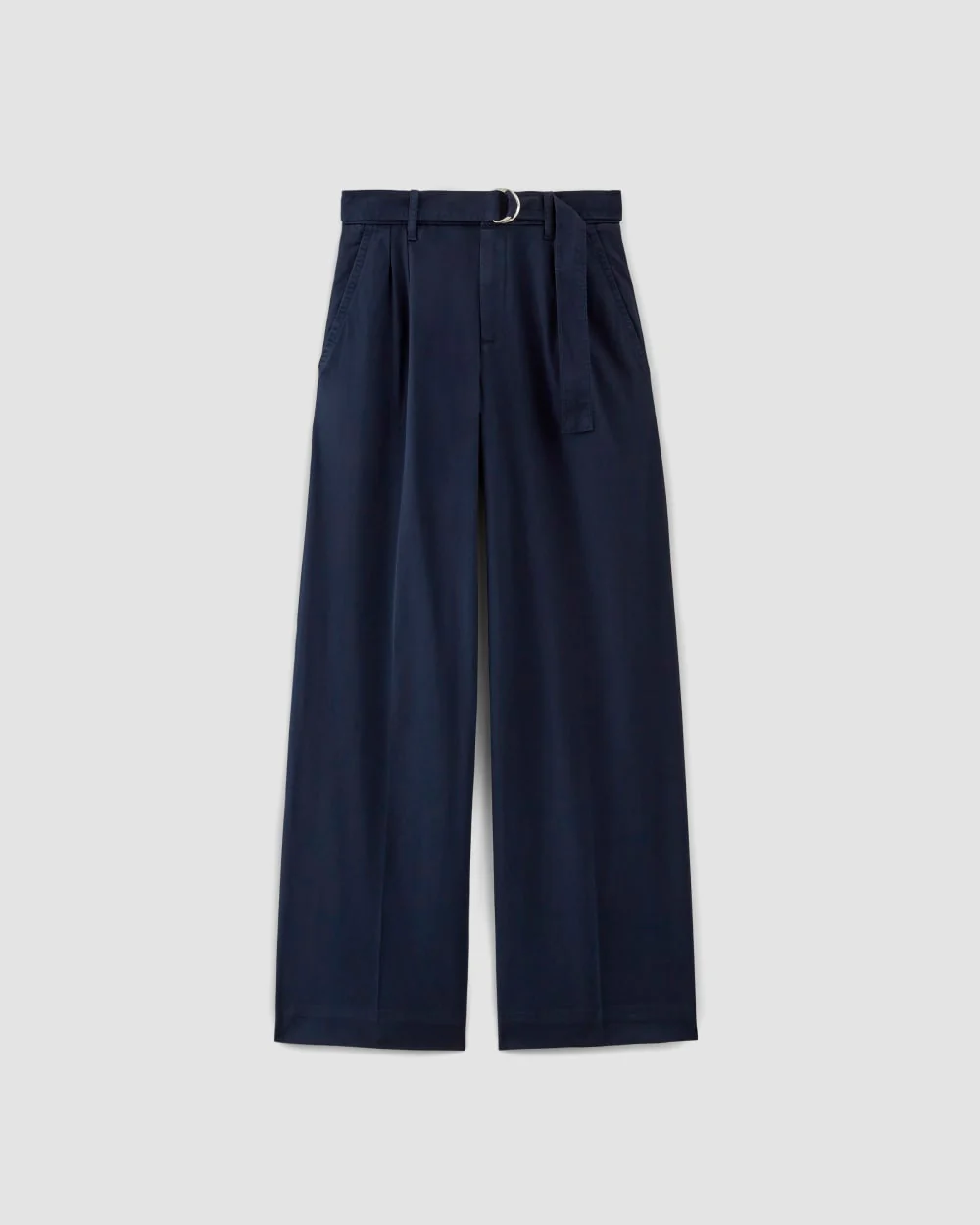 The Pleated Wide-Leg Chino | Navy - Image 2