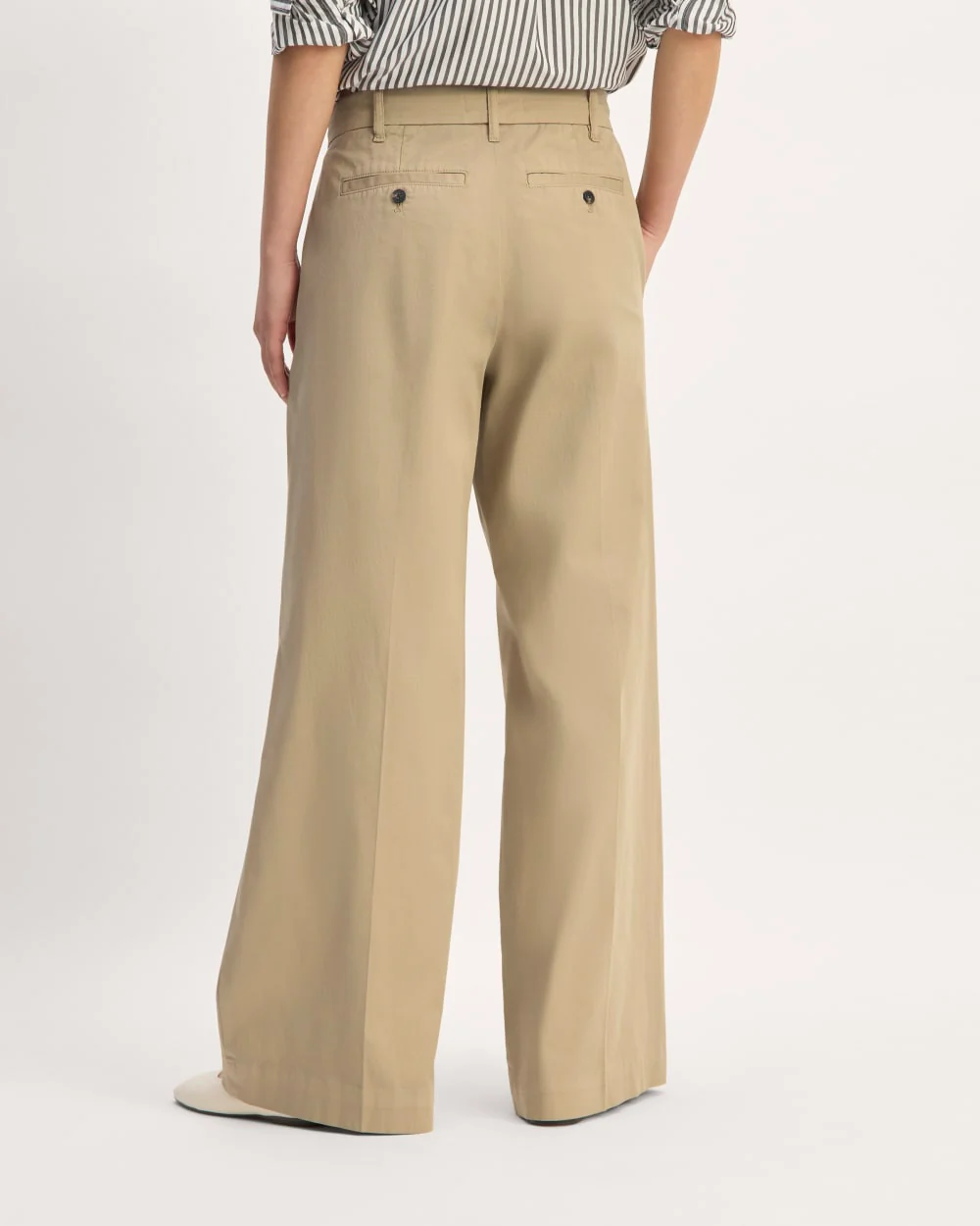 The Pleated Wide-Leg Chino | Trench Coat Khaki - Image 6
