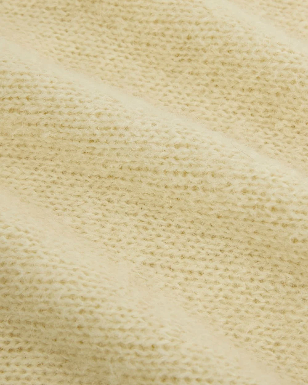 Plush Alpaca Scarf | Bone/ Black - Image 5