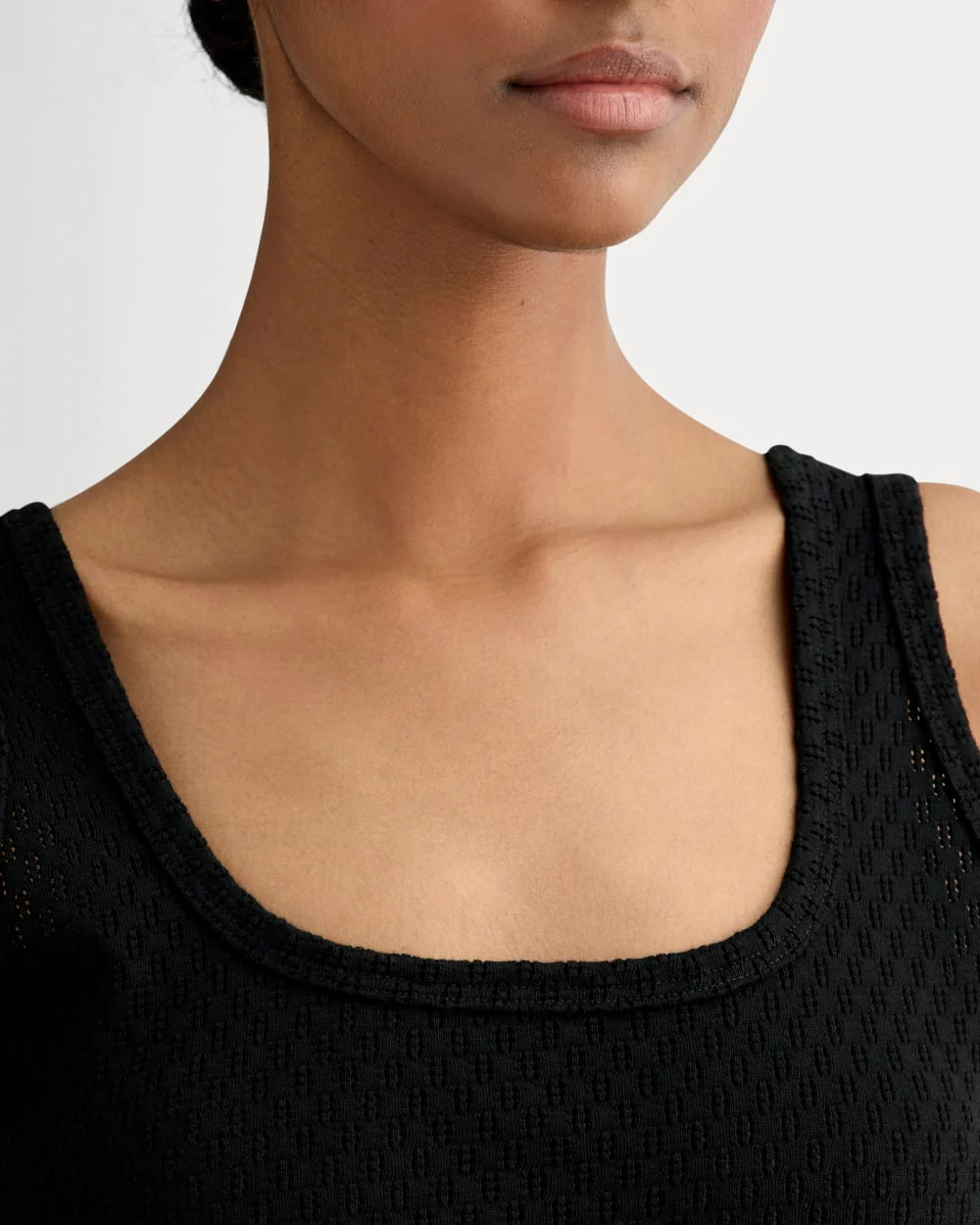 The Pointelle Cami | Black - Image 4