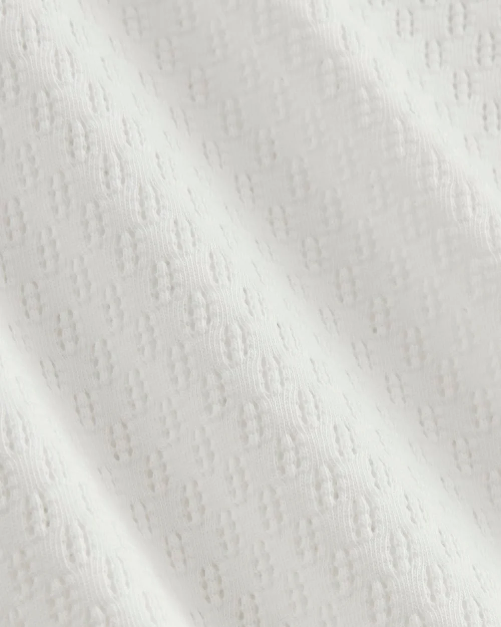 The Pointelle Scoop-Neck Top | White - Image 6