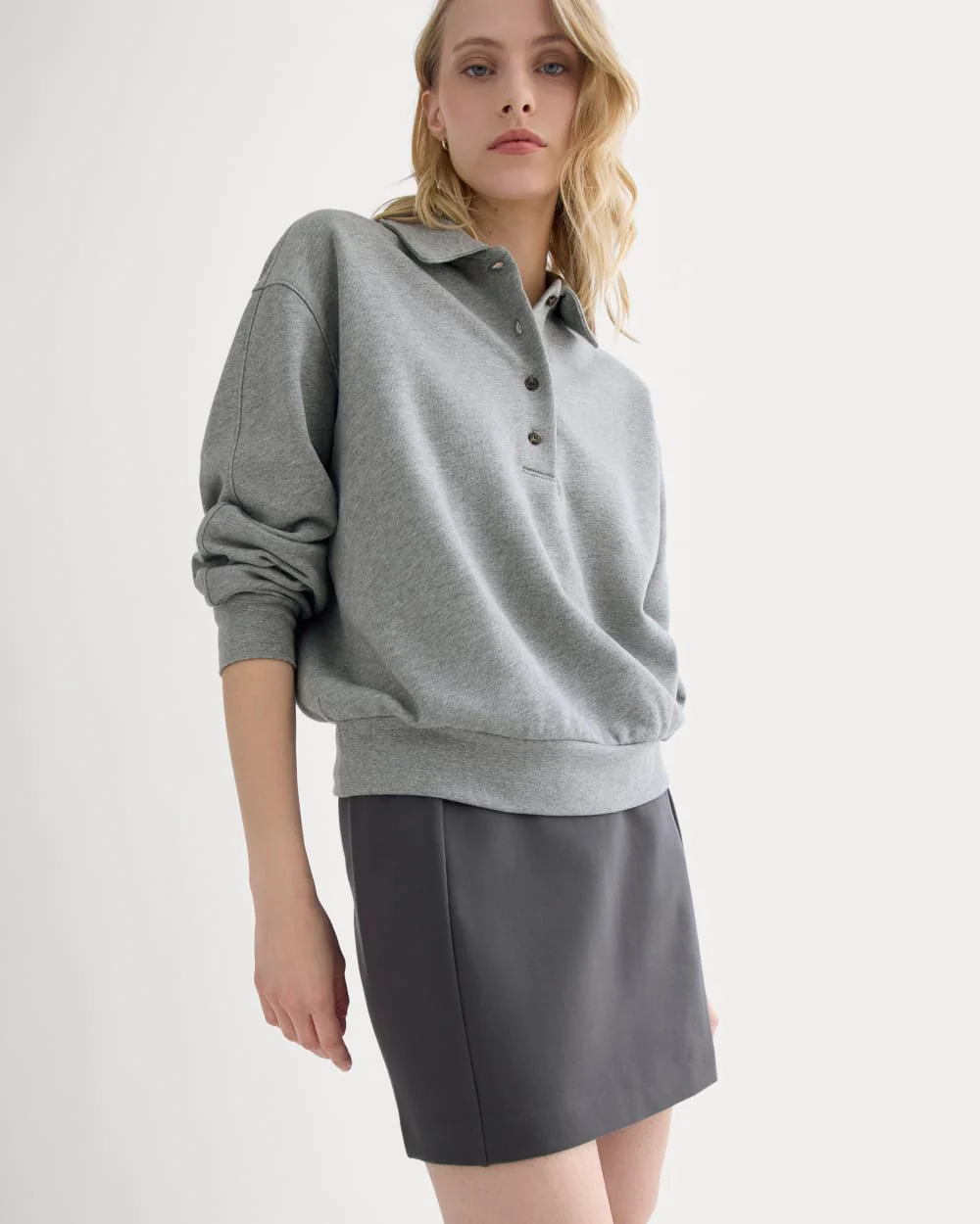 Ponte Mini Skirt | Graphite