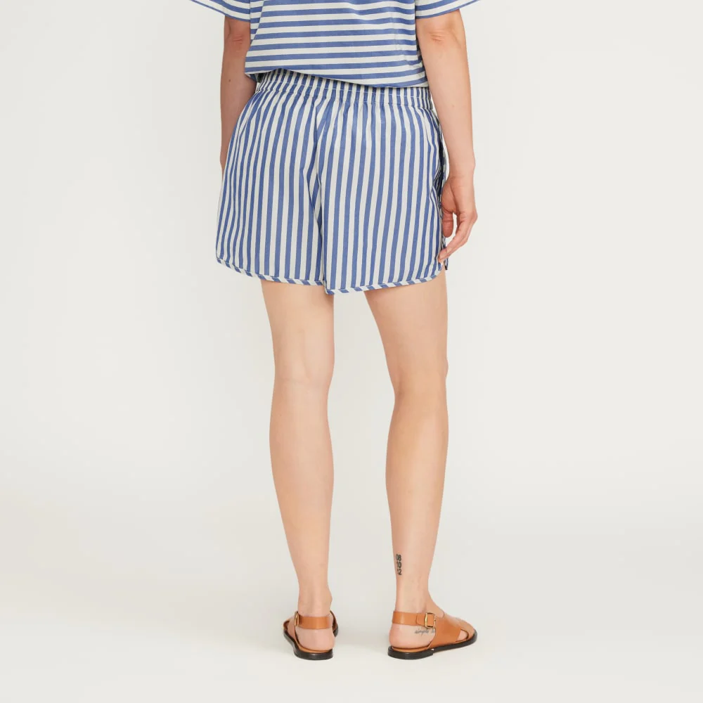 The Poplin Boxer Short | Mazarine Blue / Bone - Image 6