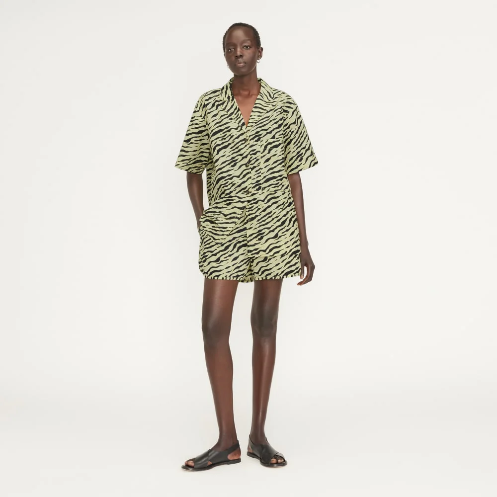 The Poplin Boxer Short | Pale Yellow Tiger Stripe - Image 3