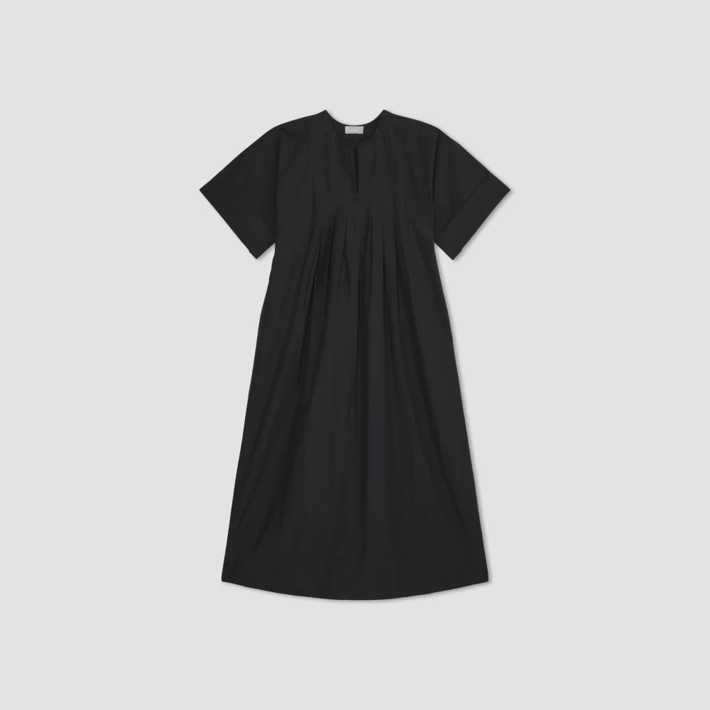 The Poplin Caftan Dress | Black - Image 2