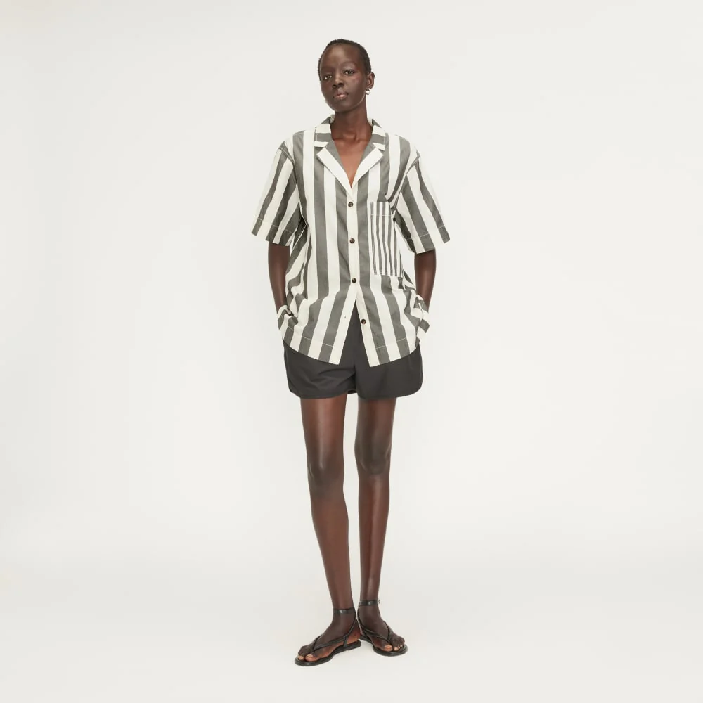 The Poplin Shirt | Bone / Black - Image 5
