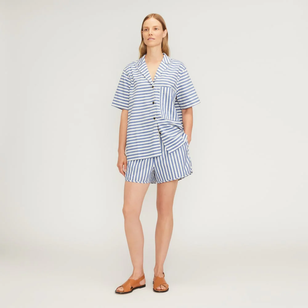 The Poplin Shirt | Mazarine Blue / Bone - Image 6