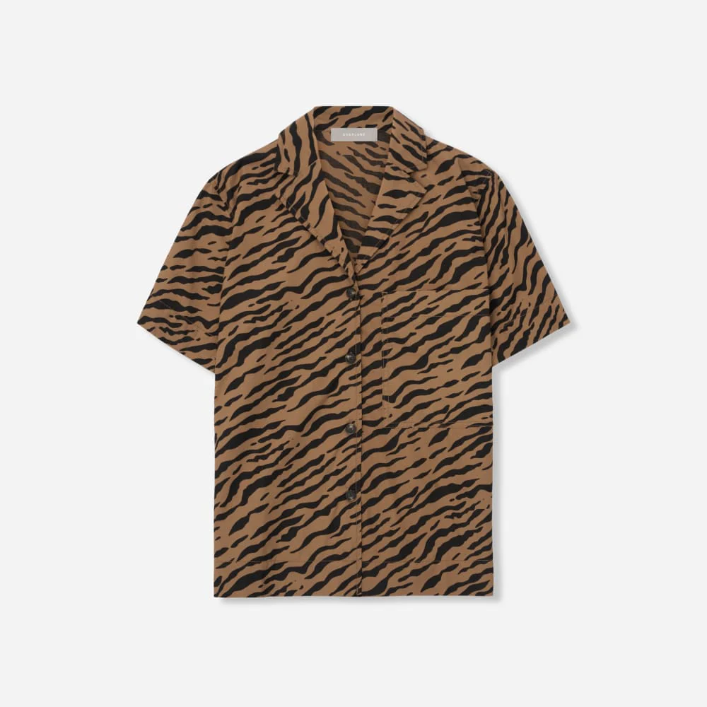 The Poplin Shirt | Tiger Stripe Toasted Coconut - Image 2