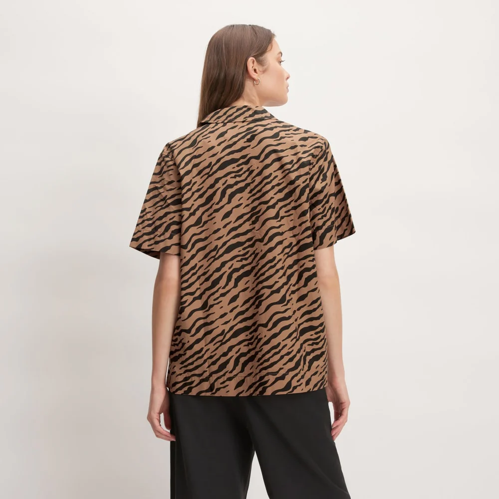 The Poplin Shirt | Tiger Stripe Toasted Coconut - Image 6