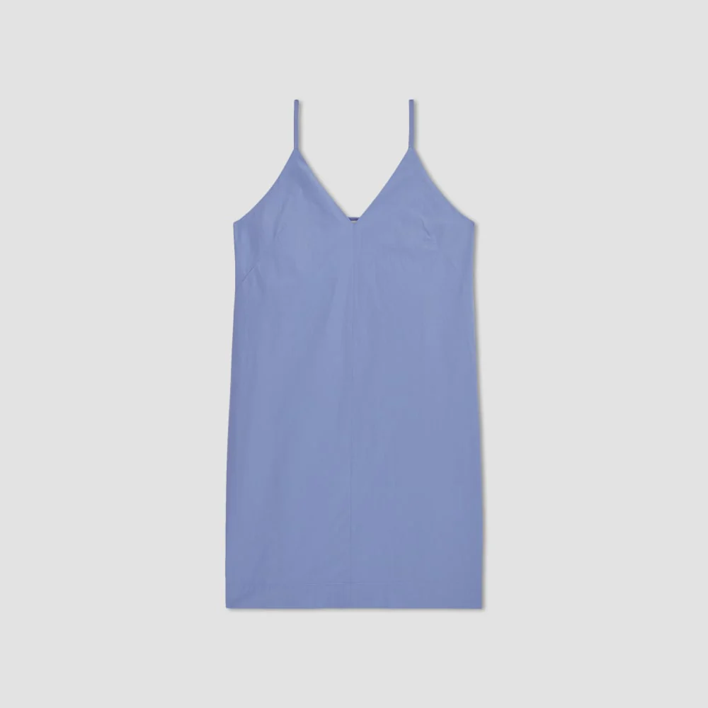 The Poplin Slip Dress | Cornflower Blue - Image 2