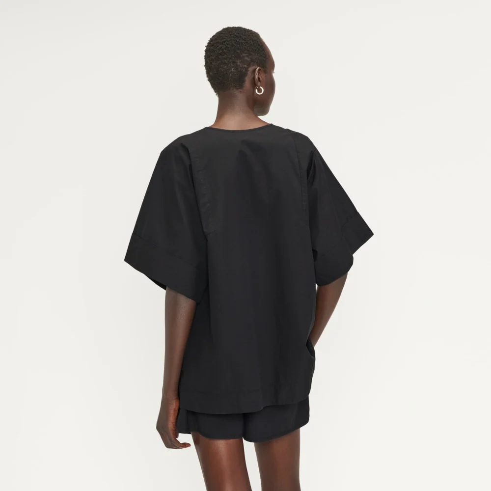 The Poplin Tunic | Black - Image 3