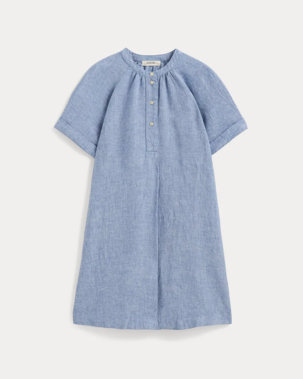 The Popover Dress in Linen | Chambray - Image 2