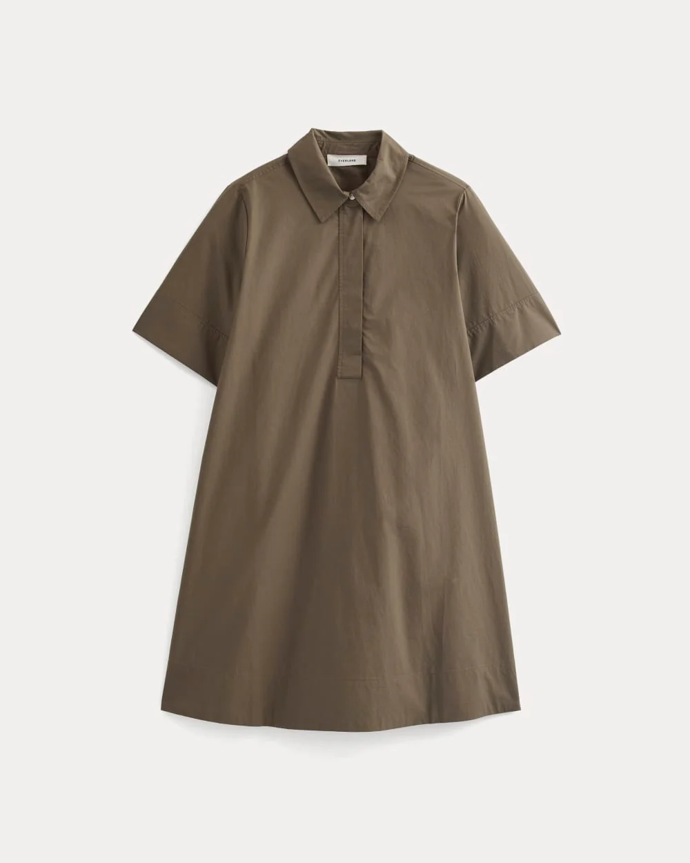 Popover Mini Shirtrdress in Ultrasoft Cotton | Beech - Image 2