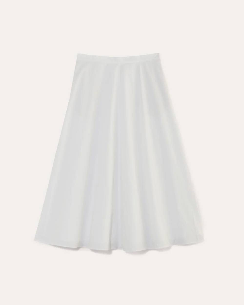 The Midi Skirt in Ultrasoft Cotton | White - Image 2