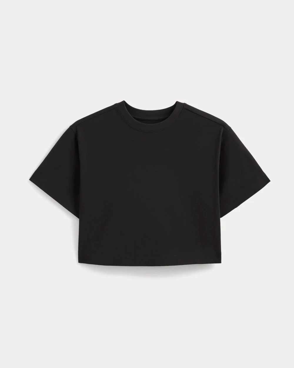 Forever Jersey Cropped Tee | Black - Image 2