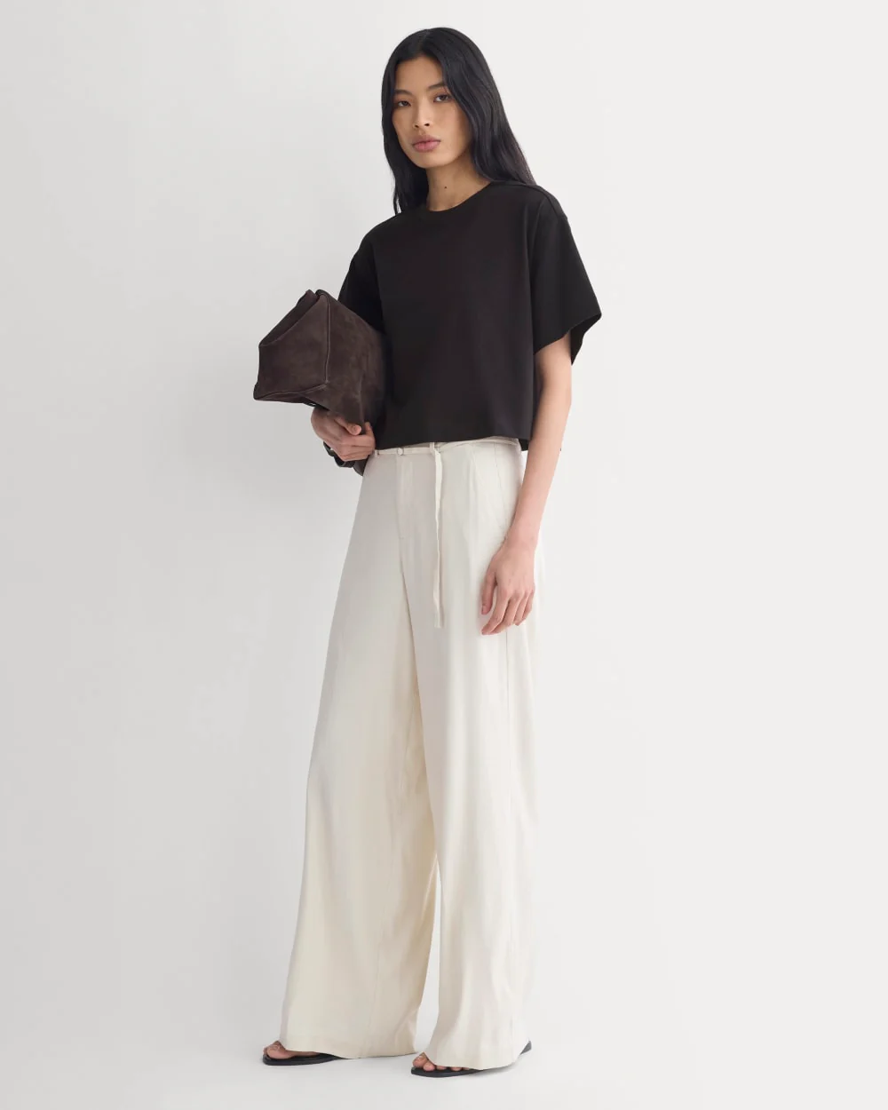 Forever Jersey Cropped Tee | Black - Image 3