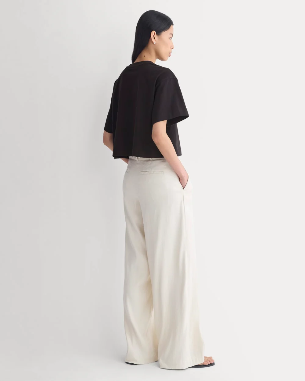 Forever Jersey Cropped Tee | Black - Image 5