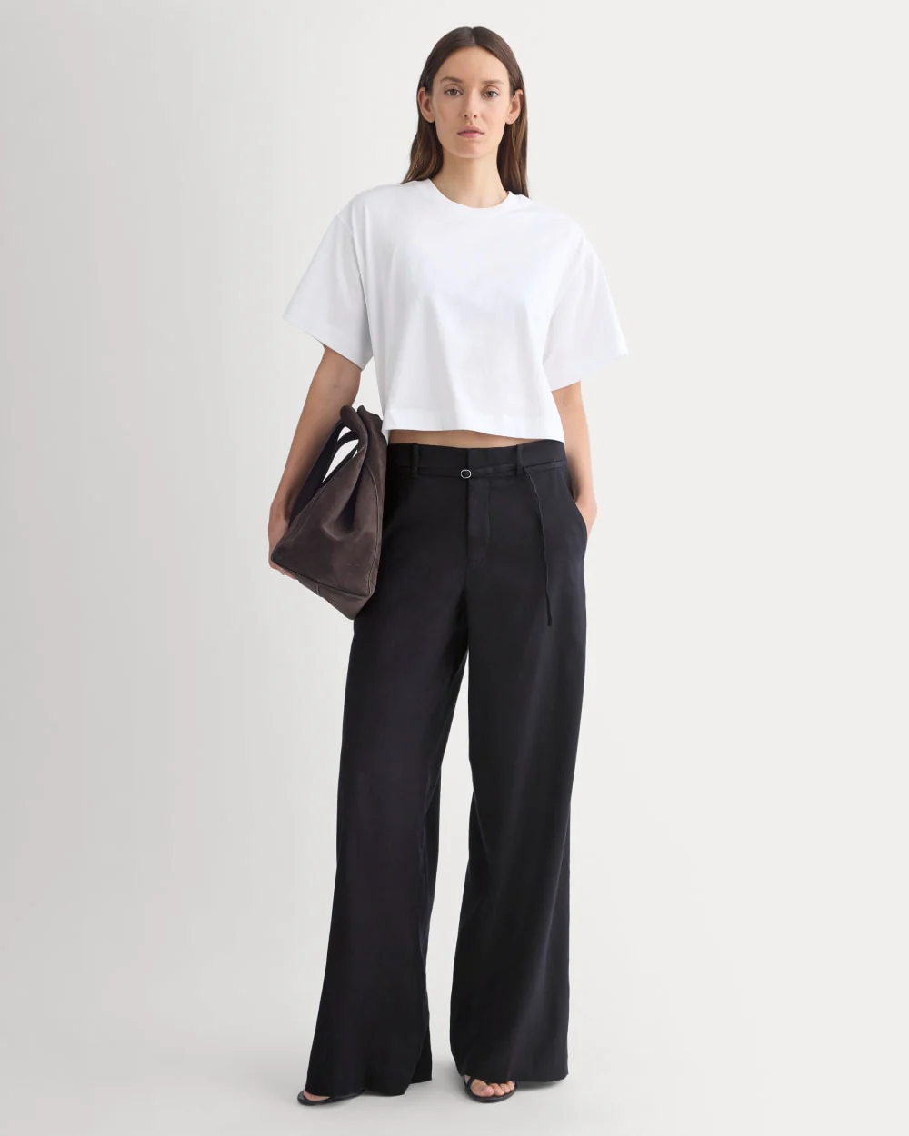 Forever Jersey Cropped Tee | White - Image 3