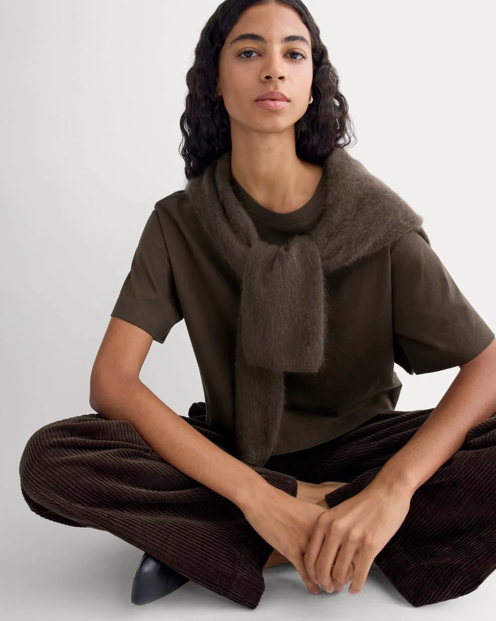 The Premium Weight Cropped Tee | Coffee Bean - Image 4