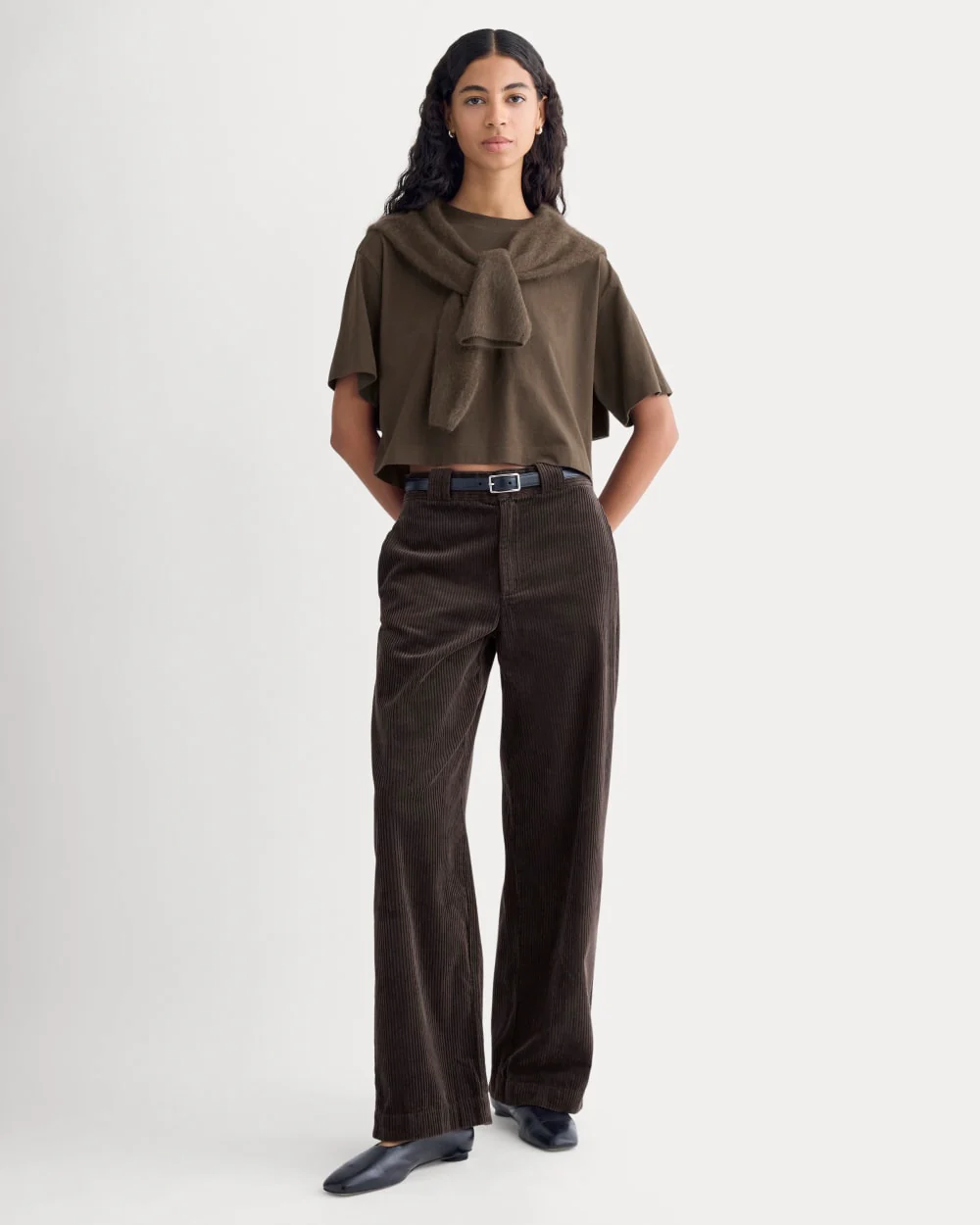 The Premium Weight Cropped Tee | Coffee Bean - Image 5