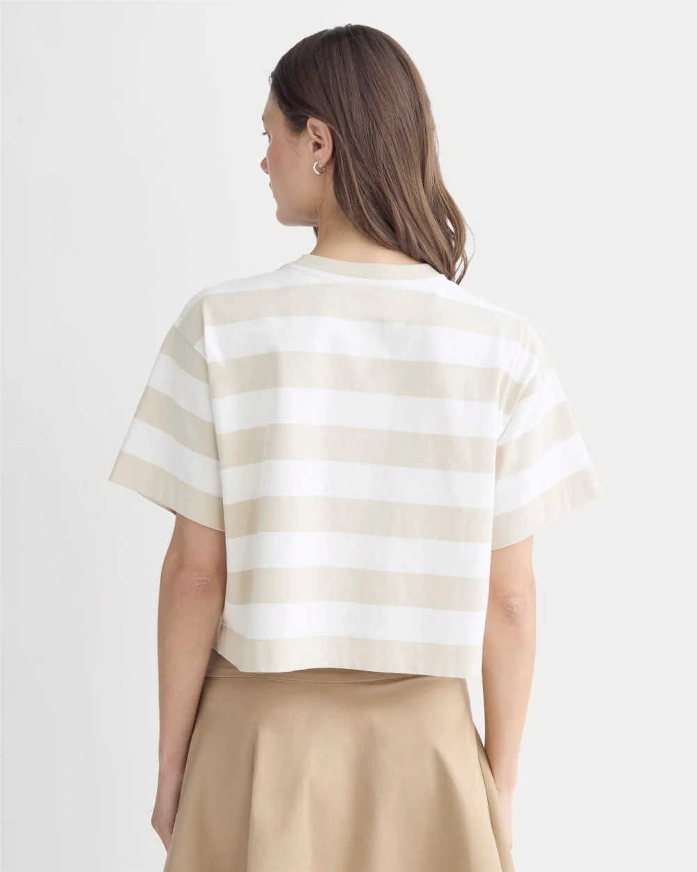 The Premium Weight Cropped Tee | Peyote / Bone - Image 5