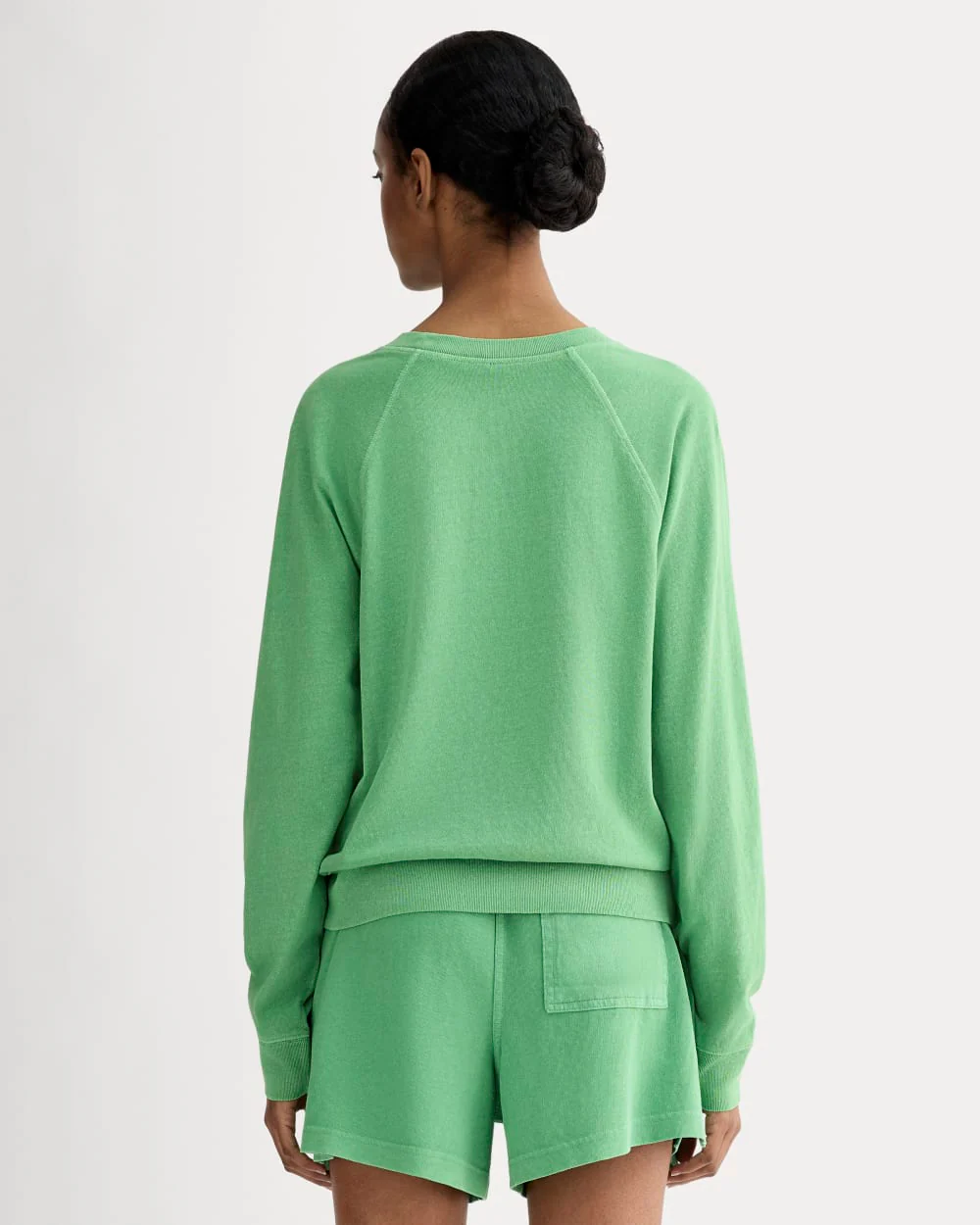 The Off-Duty Long-Sleeve Tee | Green Garment Dye - Image 5