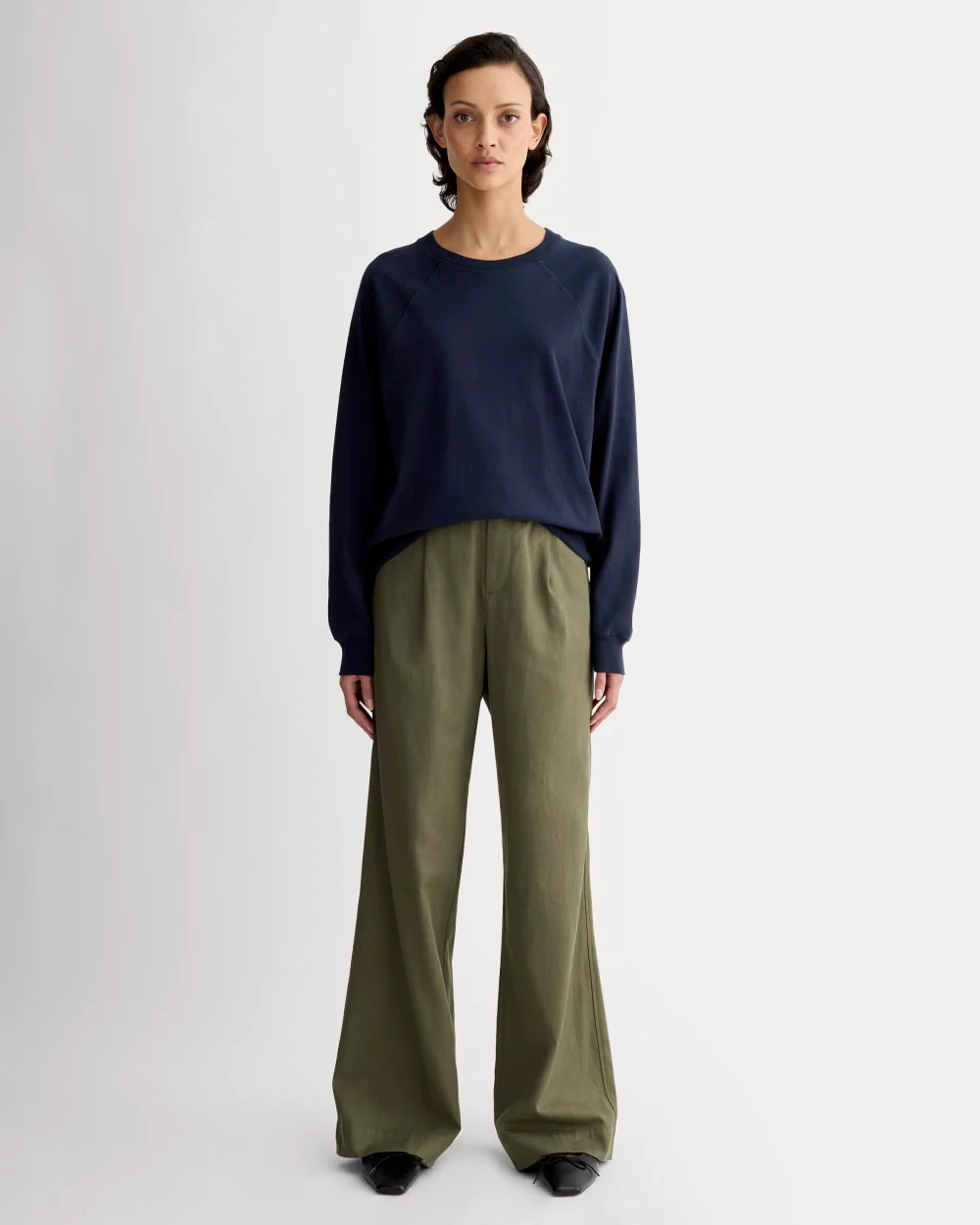 The Off-Duty Long-Sleeve Tee | Navy - Image 3