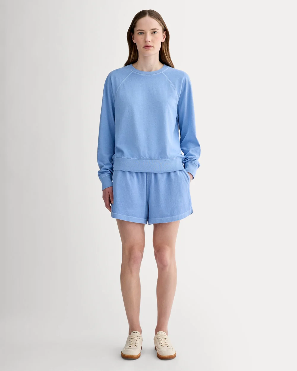 The Off-Duty Long-Sleeve Tee | Granada Sky Blue Garment Dye - Image 3