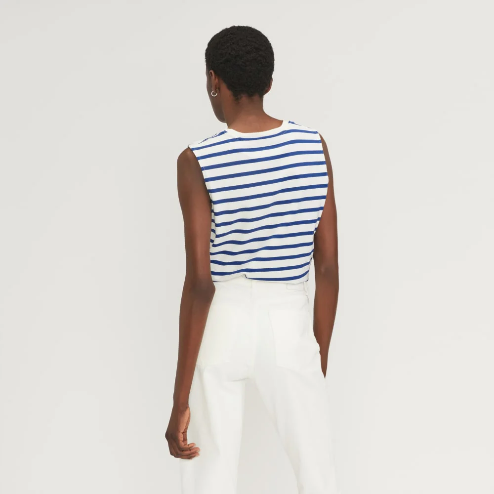 The Mariner Tank | Canvas Tan / Mazarine Blue - Image 3