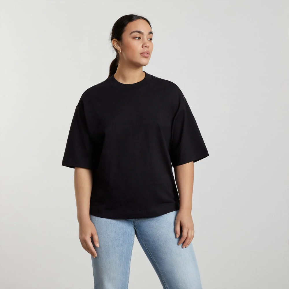 The Premium Weight Relaxed Tee | Black - Image 2