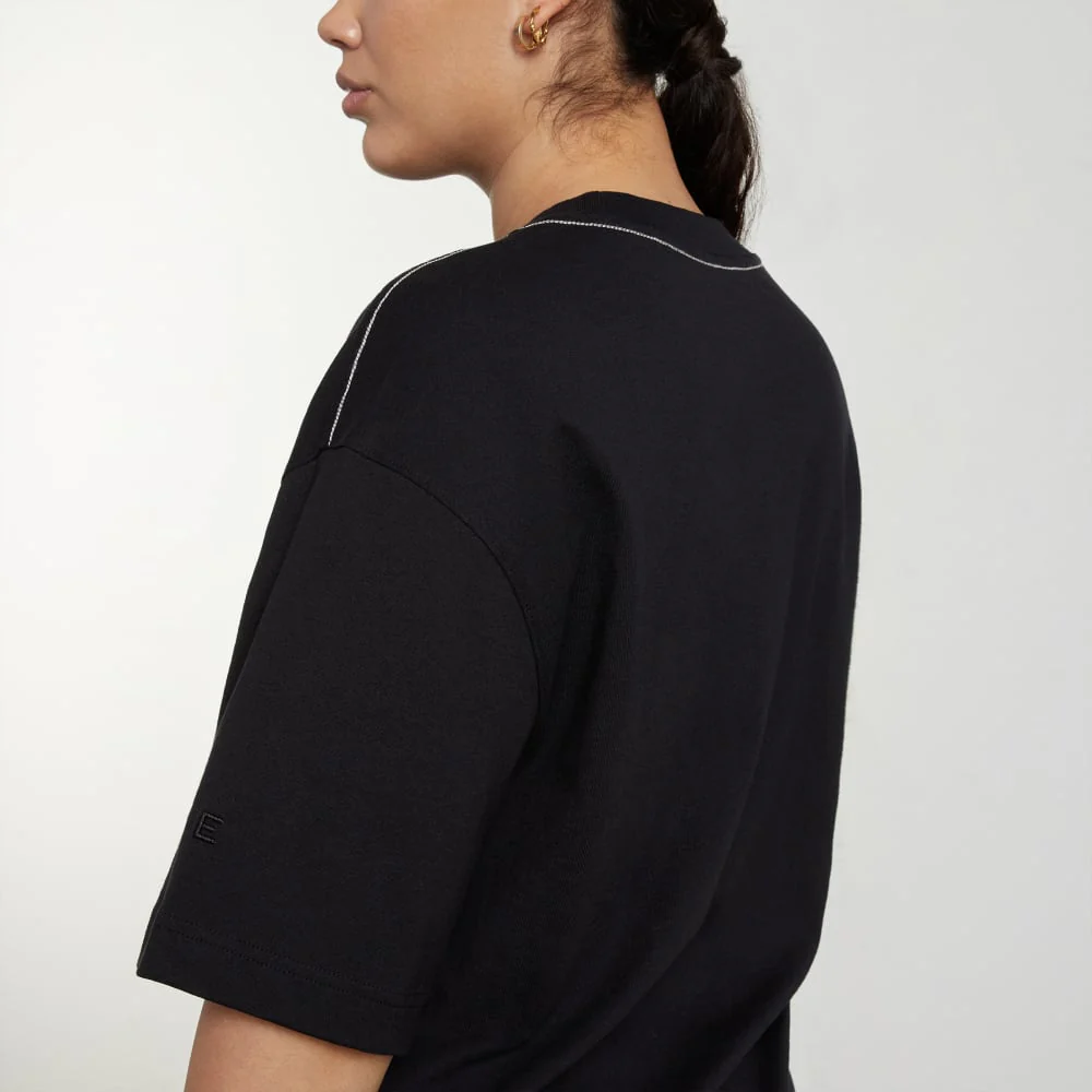 The Premium Weight Relaxed Tee | Black - Image 5