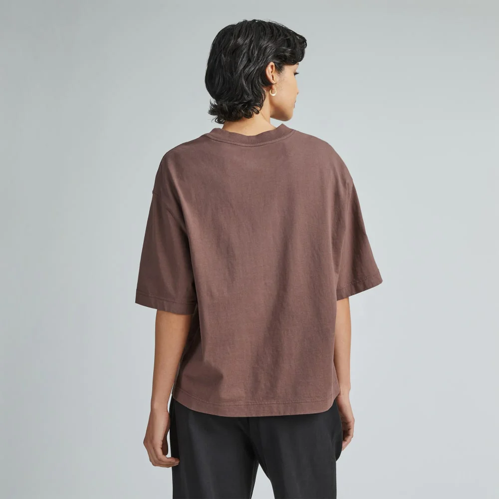The Premium Weight Relaxed Tee | Chocolate Brown - Image 3