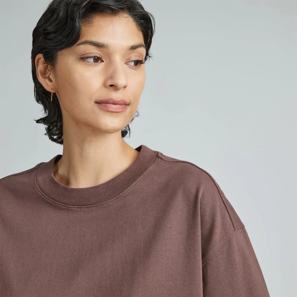 The Premium Weight Relaxed Tee | Chocolate Brown - Image 4