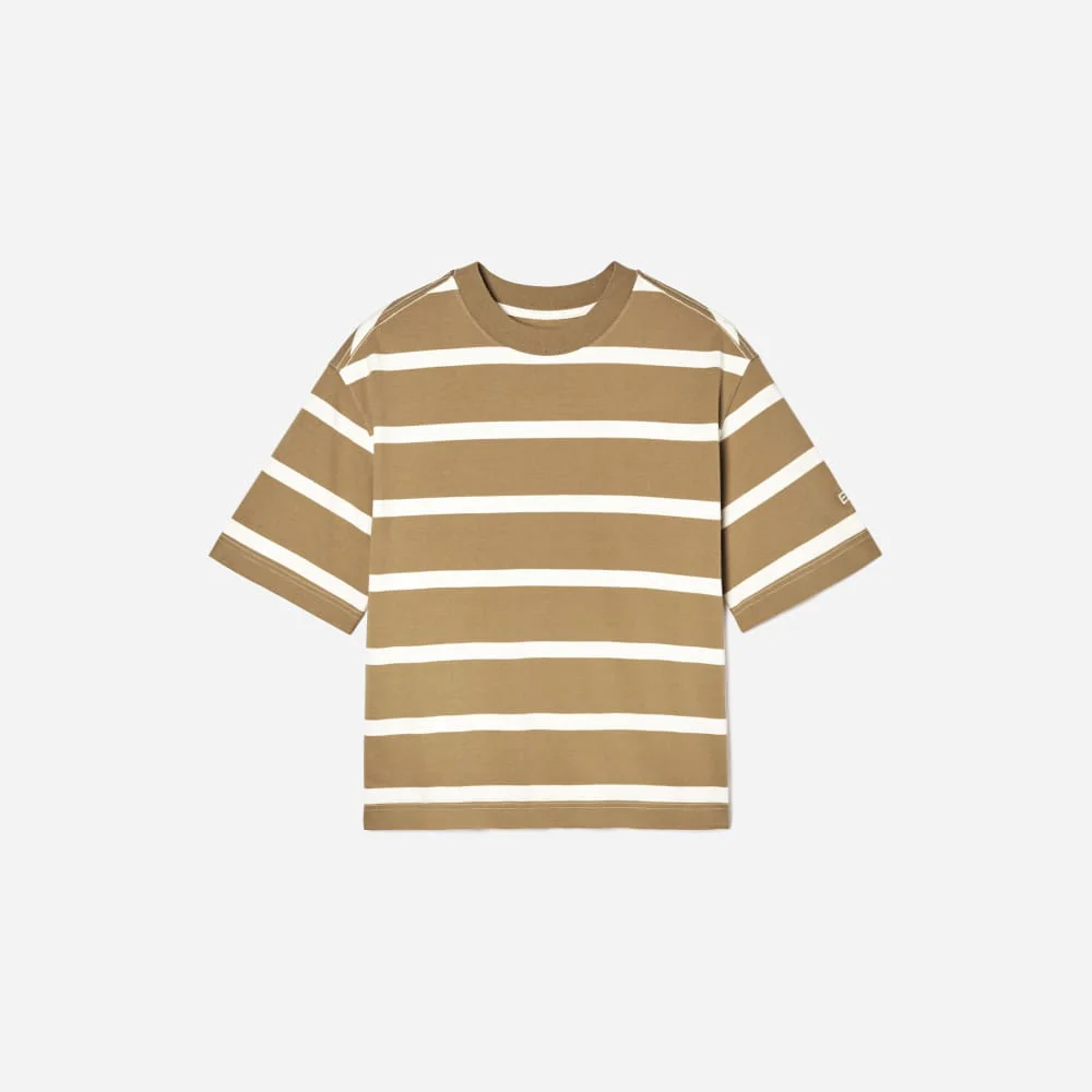 The Premium Weight Relaxed Tee | Iced Coffee / Tan